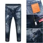 jeans ripped for hommes skinny dsq jeans pants leather logo